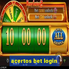 acertos bet login